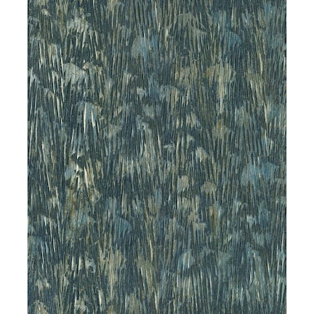 York Wallcoverings Gilded Plume Teal Wallpaper FM1001