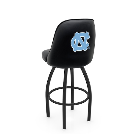 Holland Bar Stool Co Logo Grizzly North Carolina 30 in. Swivel Bar Stool with Black Wrinkle Finish L048
