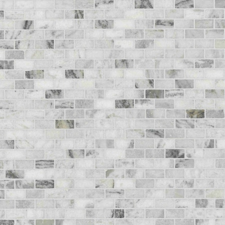 Msi Carrara Classique 12 In. X 12.81 In. Honed Marble Mesh-Mounted Mosaic Tile, 10PK ZOR-MD-0481