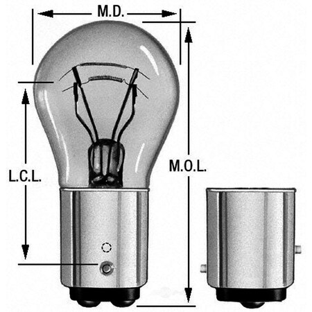 Wagner Lighting Wagner Brake Light Bulb 1016