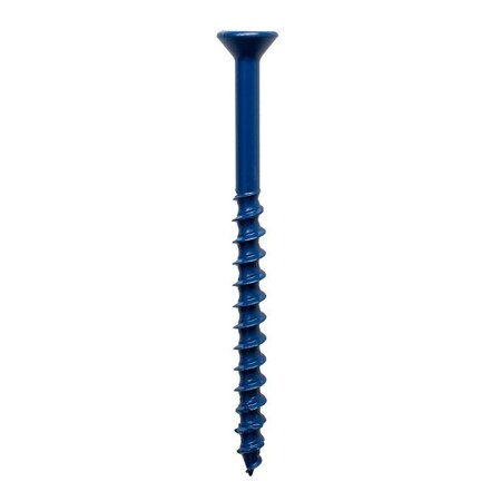 Simpson Strong-Tie Titen Turbo Screw Anchor, 3/16 in Dia, 2-3/4 in L, Carbon Steel, Zinc Plated TNT18234TFC8