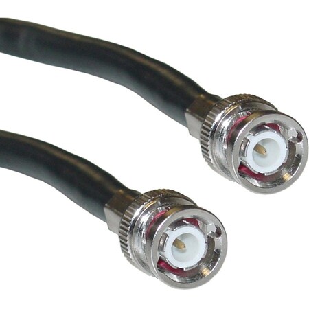 Cable Wholesale CableWholesale 10X4-02106 BNC RG6 Coaxial Cable Black BNC Male UL rated 6 foot 10X4-02106
