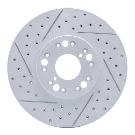 Dynamic Friction Co DFC Geoperformance Rotor - Drilled and Slotted 830-75005L