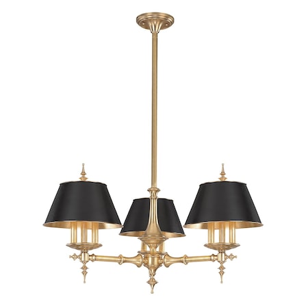 Hudson Valley Lighting Cheshire 9 Light Chandelier 36 In. Aged Brass 9523-AGB