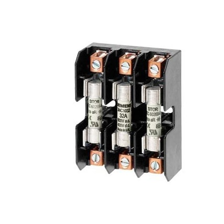 Siemens CYLINDRICAL FUSE HOLDER, 3-POLE, 600V, 30A 3NC1038-3
