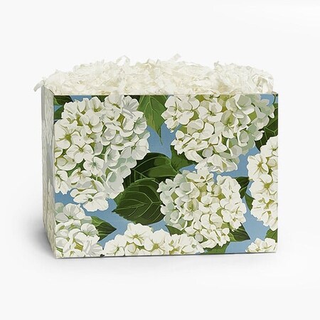 Nashville Wraps Hydrangea Blossoms Basket Box, Large 10.25x6x7.5, 6PK HYBL