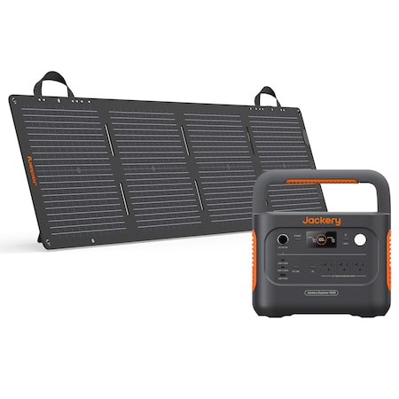 Jackery (E1000 V2 with 100Wmini Solar Panel) Solar Generator 1000 v2