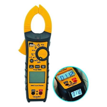 Ideal DigitalClampMeter, TRMS, 400A, 600VAC 61-747