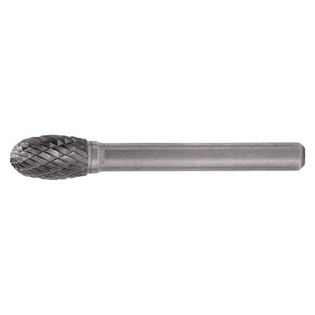 Cle-Line 1/8x1/8 Solid Carbide Shank Double Cut Carbide SE-41 Cle-Line 1851 Egg Shaped Bur C10052