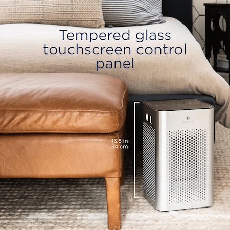 Medify Air MA25 Air Purifier with H13 True HEPA Filter 500 sq ft Coverage Silver 1Pack MA-25-S1