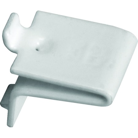 Knape & Vogt 256S P WH Pilaster Shelf Support Clip, Adjustable, Specifications: Mortise Mounting 256SPWH