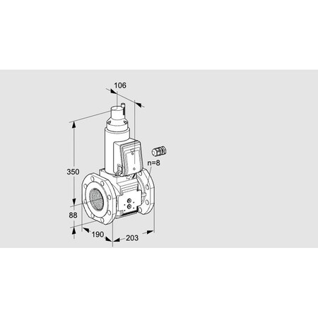 Honeywell Kromschroder VLV, SOLND, SZ 7, 80 MM ISO FLG, VAS780F05L KS88203386
