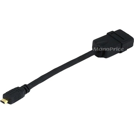 Monoprice Micro HDMI(M) to HDMI(F) Adapter, 6Inch 7603
