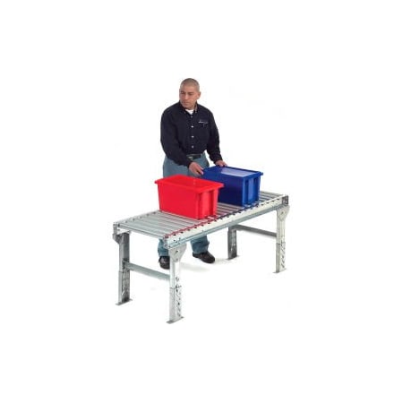Omni Metalcraft Omni Metalcraft 1.9" Dia. Steel Roller Conveyor Straight Section GPHS1.9X16-12-4.5-5LL
