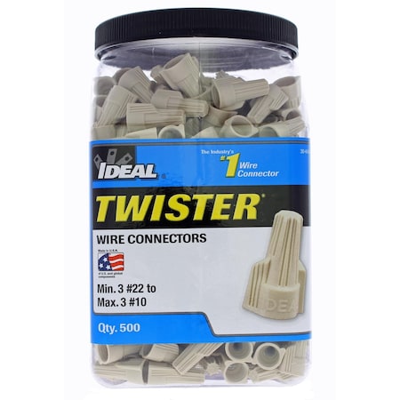 Ideal Industries Twister Wire Connectors Tan 500 pk 30-641J
