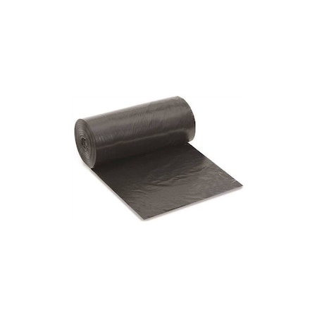 Renown Can Liner, 56 Gal., 1 Mil, Low Density Black 43" X 47", 100PK REN25605-CA