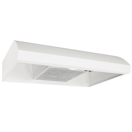 Broan-Nutone BXT1 Series Under Cabinet Range Hood, 270 cfm, 2 Fan, Convertible Built-In Vent, 30 in W BXT130WW