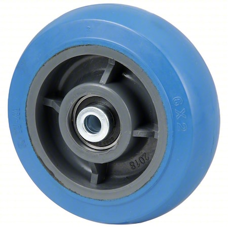 Zoro Select Caster Wheel, 6"dia, 600 lb, Blue SWB-0620-08