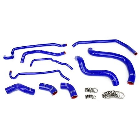 Hps Performance High Temp Reinforced Silicone Radiator and Heater Coolant Hose Kit, Blue,  57-1429-BLUE