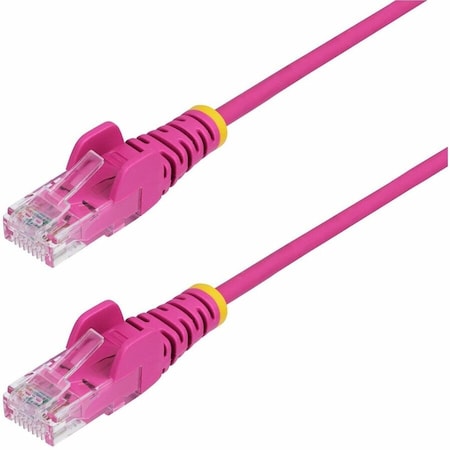 Startech.Com 6IN PINK SLIM CAT6 ETHERNET CABLE, SNAGLESS, 100W POE, UTP, LSZH, 28AWG BARE COP N6PAT6INPKS