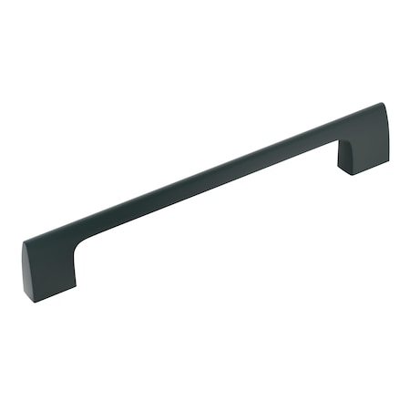 Amerock Riva 6-5/16 in 160 mm Center-to-Center Matte Black Cabinet Pull BP55368MB