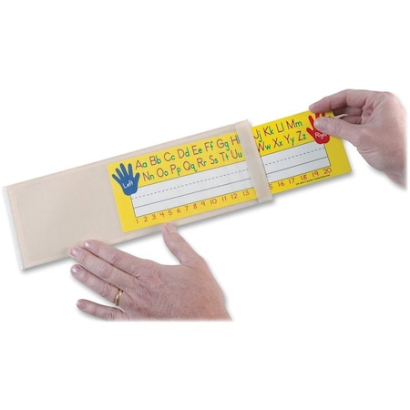 Ashley Productions Clear Self-Adhesive Small Name Plate Pocket, 4.25x12.5, PK50 10400