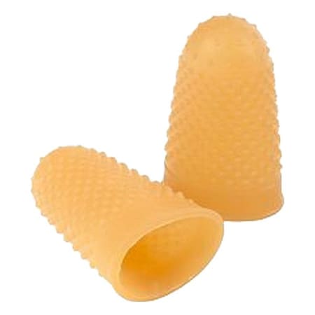 Acco Finger Tips, Amber, Rubber, PK12 ACC54032