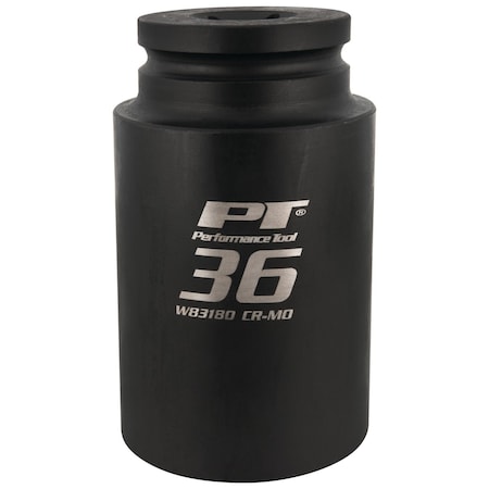 Performance Tool 36mm Axle Nut Socket, 12pt CrMo W83180