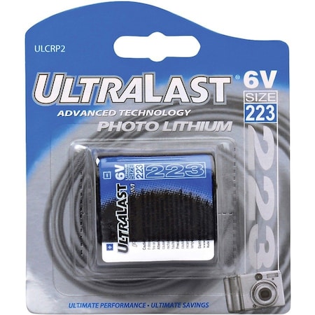 Ultralast NABC UltraLast ULCRP2 CRP2 Lithium Photo Camera Battery - 6V DC ULCRP2