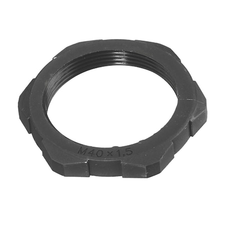 Hubbell Wiring Device-Kellems Locknut, Nylon, M40, PK100 LNM40BPK100