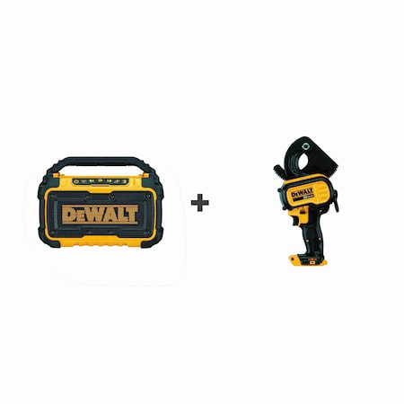 Dewalt Jobsite BT Speaker, 12V, w/Cable Cutting DCR010/DCE150B