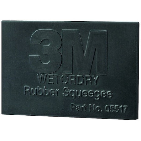 3M Rubber Squeegee, Automotive, 2x3In, PK50 05518