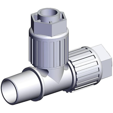 Smc High Purity Fitting, Adapter, PFA, Tee LQ3R4C-MN