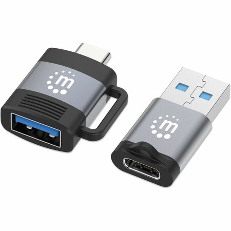Manhattan 2-PIECE SET: USB-C TO USB-A & USB-A TO USB-C ADAPTERS  356329