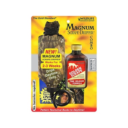 Wildlife Research Cente r  WR WILDLIFE MAG DRIPPER 4OZ GOLDEN SCRAPE WR 386