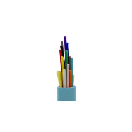 Cable Wholesale 12 Fiber Indoor Distribution Fiber Optic Cable, Multimode 50/125, Corning ClearCurve OM4, 11F2-412NH