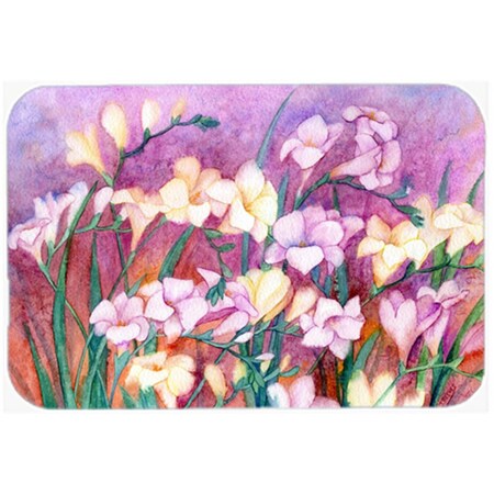 Carolines Treasures Freesias Glass Large Cutting Board IBD0249LCB