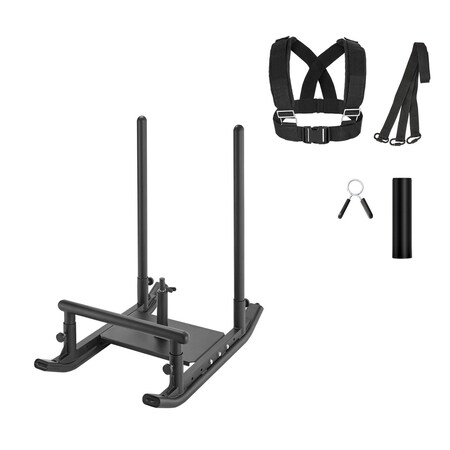 Vevor Weight Power Pull Push Sled Workout Fitness Strength Speed Training Sled Black Q174