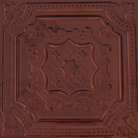 Shanko All Day Tony Pattern 612 Copper Vein Lay-in Grid Powder Coated Standard Ceiling Tiles, 6PK ADT612-DI-STD-COPV-6