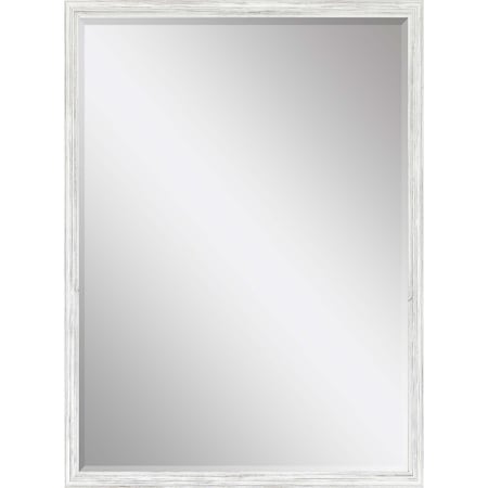 Homeroots 39" White Wood Accent Mirror 632784