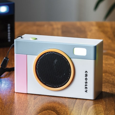 Crosley Radio Flashback Portable Bluetooth Speaker CR3051A-WH