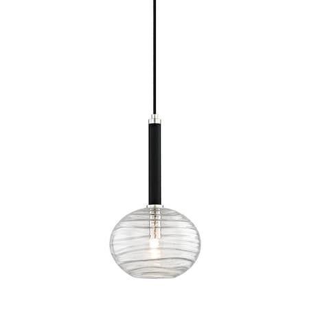 Hudson Valley Lighting Breton 1 Light Pendant 8.5 In. Polished Nickel 2410-PN