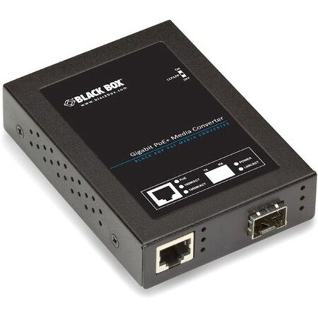 Black Box Black Box Media Converter, Ethernet to SFP Fiber, 10/100/1000 Mbps LPS535A-SFP