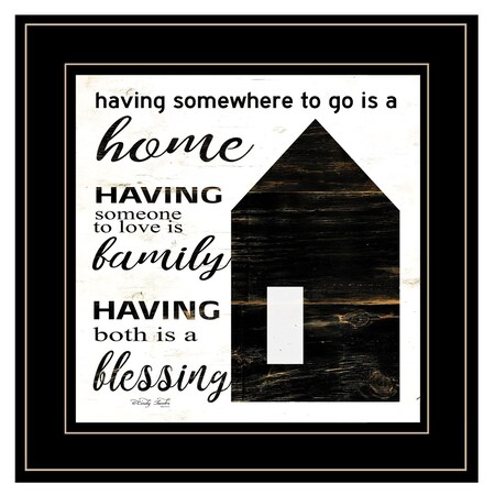 Homeroots A Blessing 2 Black Framed Print Wall Art 404775