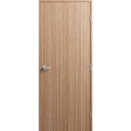 Sartodoors Firerated 20 Min Interior Door, 1222 Light Oak, Single Flush Panel Wood Frame Handle 28 x 96 Left FIRERATED1222ID-OAK-2896-LH-I