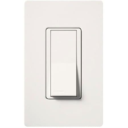 Lutron Wall Switch, Rocker, 15 A, White CA-1PS-WH