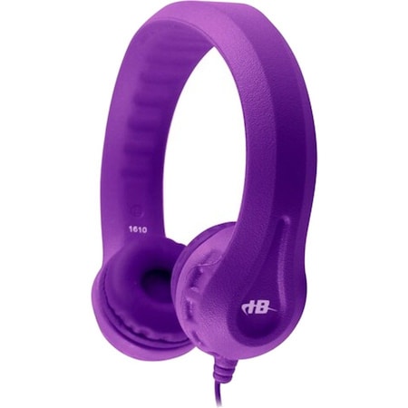 Hamiltonbuhl Hamilton Buhl Flex-Phones Single-Construction Foam Headphones - Purple KIDS-PPL