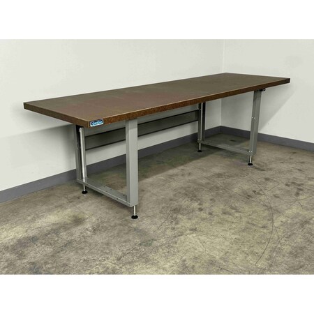 Stackbin Electric Workbenches, 96"W, 28-40"H, 1000lb H9636-4000-E-GN