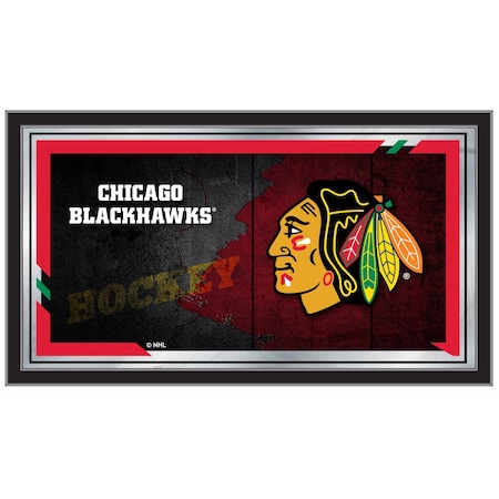 Holland Bar Stool Co Chicago Blackhawks 15" x 26" Hockey Collector Mirror by Holland Bar Stool Company MColChiHwk