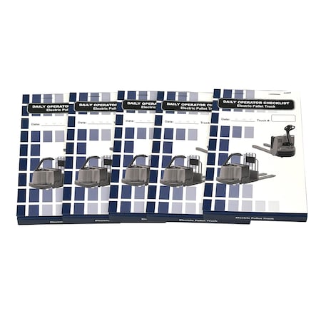 Ideal Warehouse Innovations Replacement Checklist Book, 1 3/8" W, PK5 70-1078-CP